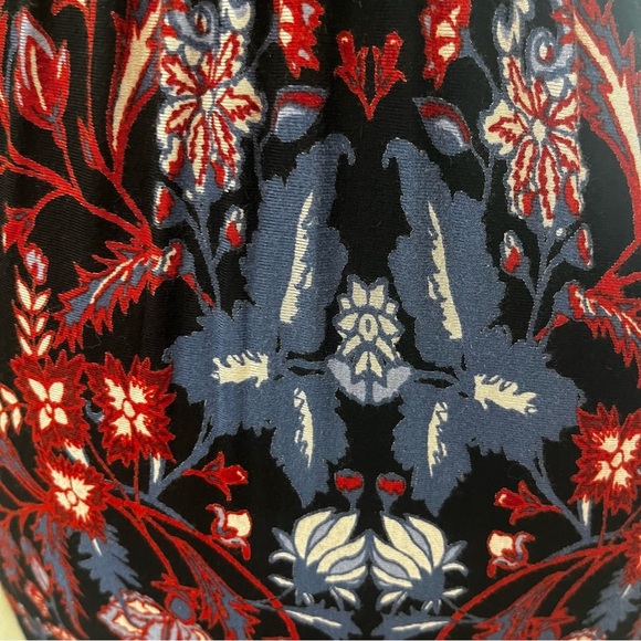 Soma Paisley Floral Maxi Dress Navy Rust Small - Picture 10 of 11